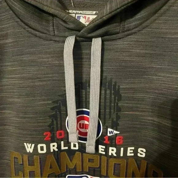 Chicago Cubs 2016 World Series grey hoodie. Men’s size Medium - Picture 4 of 7